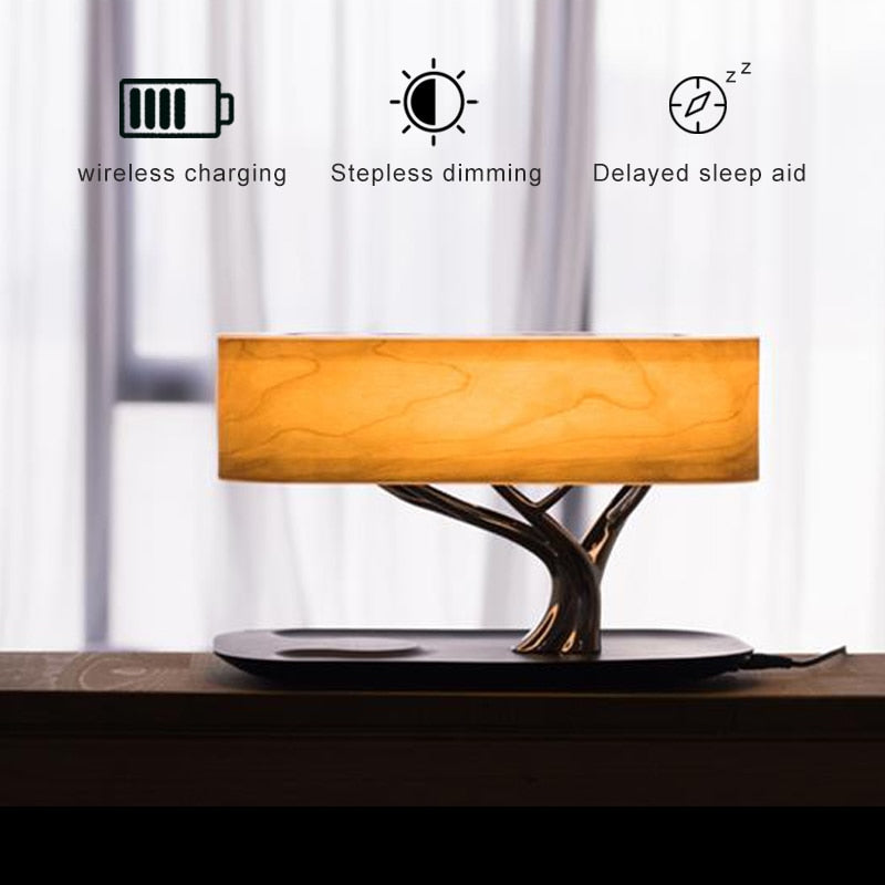 Decor Tree Light Table Lamp Music Bluetooth Speaker