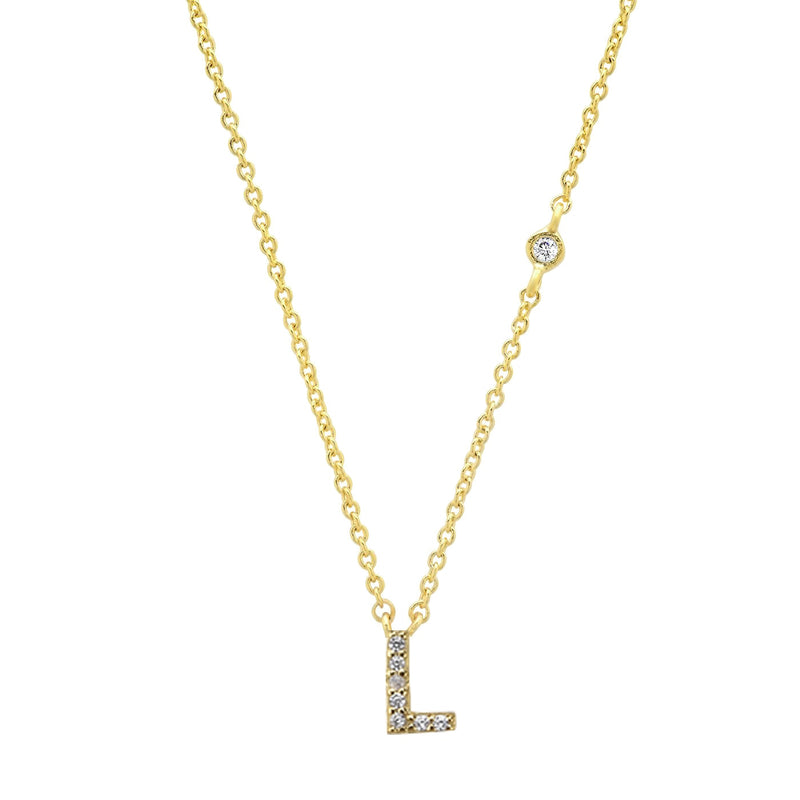 Silver Gold Small 26 Letters A- Z  Necklace