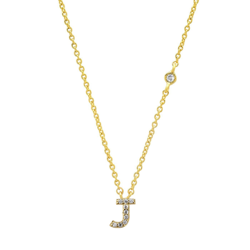 Silver Gold Small 26 Letters A- Z  Necklace