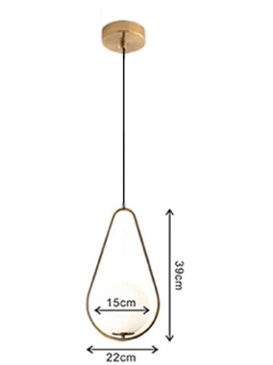 Nordic Glass Ball Pendant LED lamp