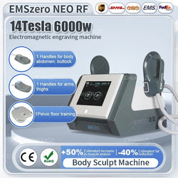 2023EMSzero Neo EMS Muscle Stimulation Machine Body Sculpt HI-EMT RF 14 Tesla 6000W Weight Lose Electromagnetic Slimming Machine