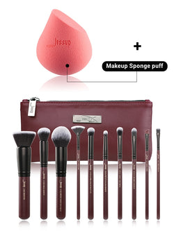 Jessup Makeup Brushes Set Foundation Powder Cosmetic Bag pincel maquiagem Concealer Eyelashes Eyeshadow Brushes 10pcs T259 CB004