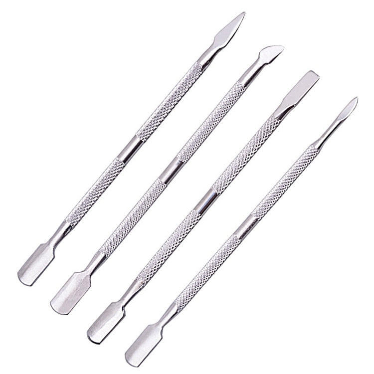 Steel Double-ended Cuticle Pusher Dead Skin Remover