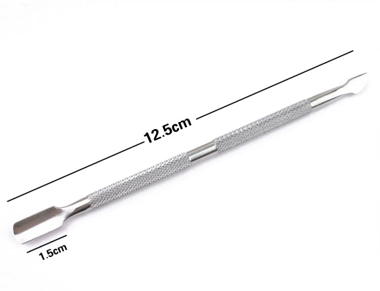 Steel Double-ended Cuticle Pusher Dead Skin Remover