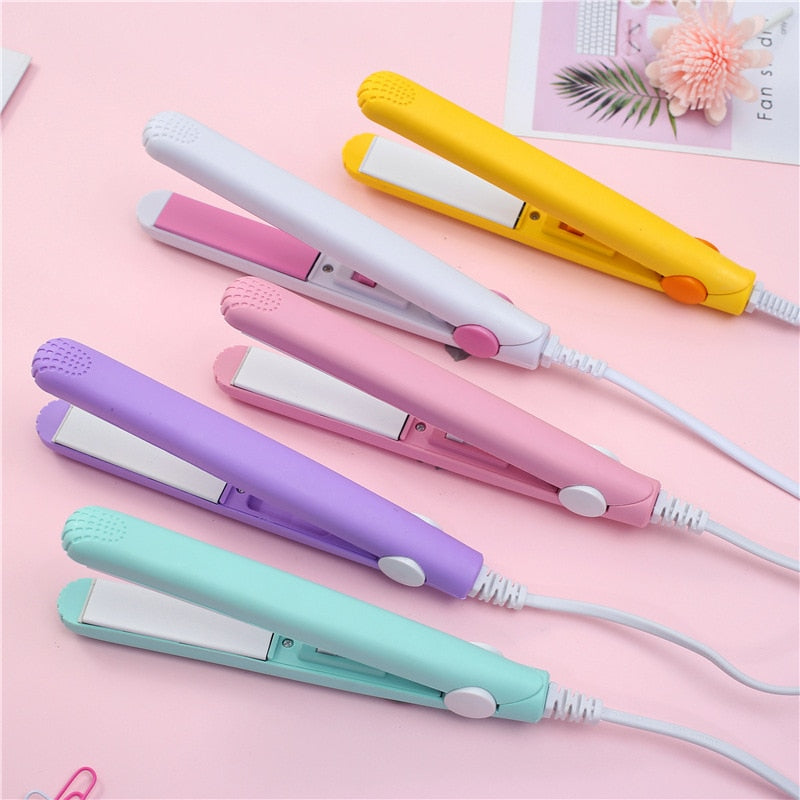 Mini Student Small Power Girl 2 in 1 Hair Curler Straightening Tools