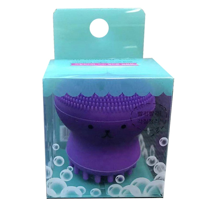 Silicone Facial Cleaning Brush Small Octopus Cleaner