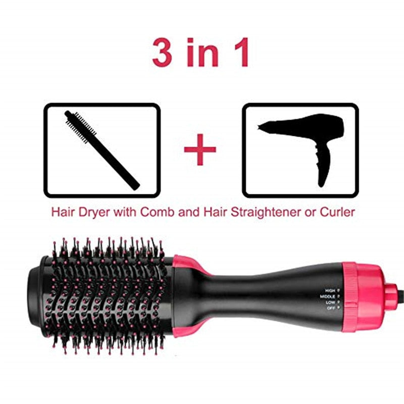 One Step Hair Dryer & Volumizer Rotating Hairdryer Hair
